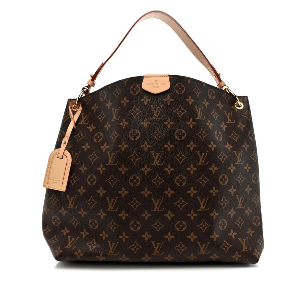 Louis Vuitton Brown Monogram Tote Bag Graceful MM Pivoine